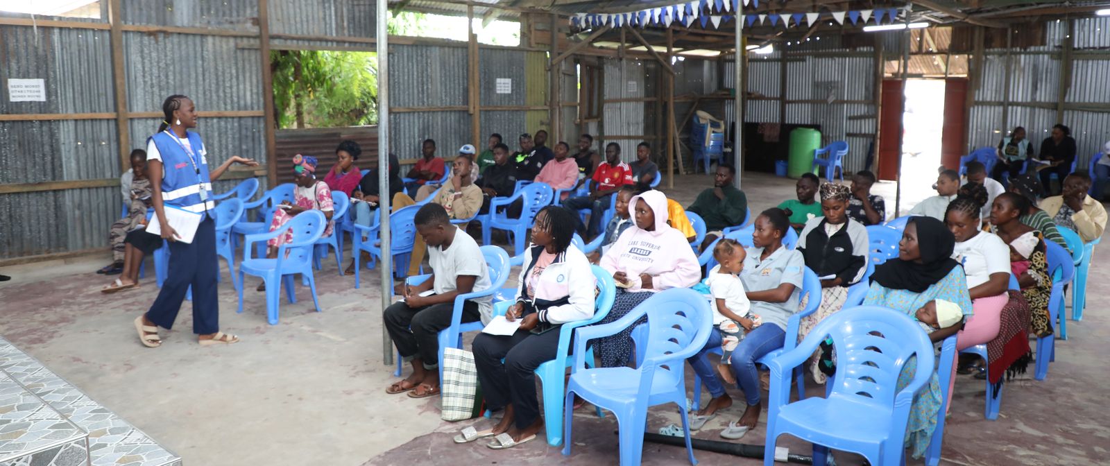 Young people at a NYOTA training session.